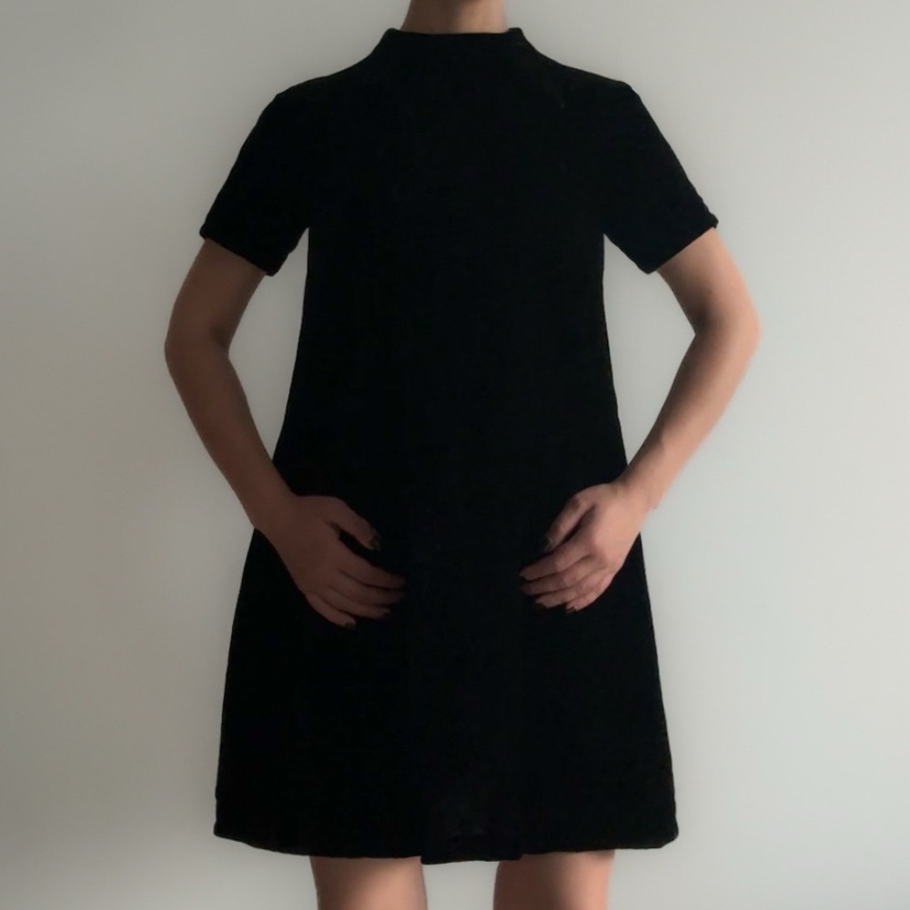 &OtherStories Elegant Black Velvet Dress